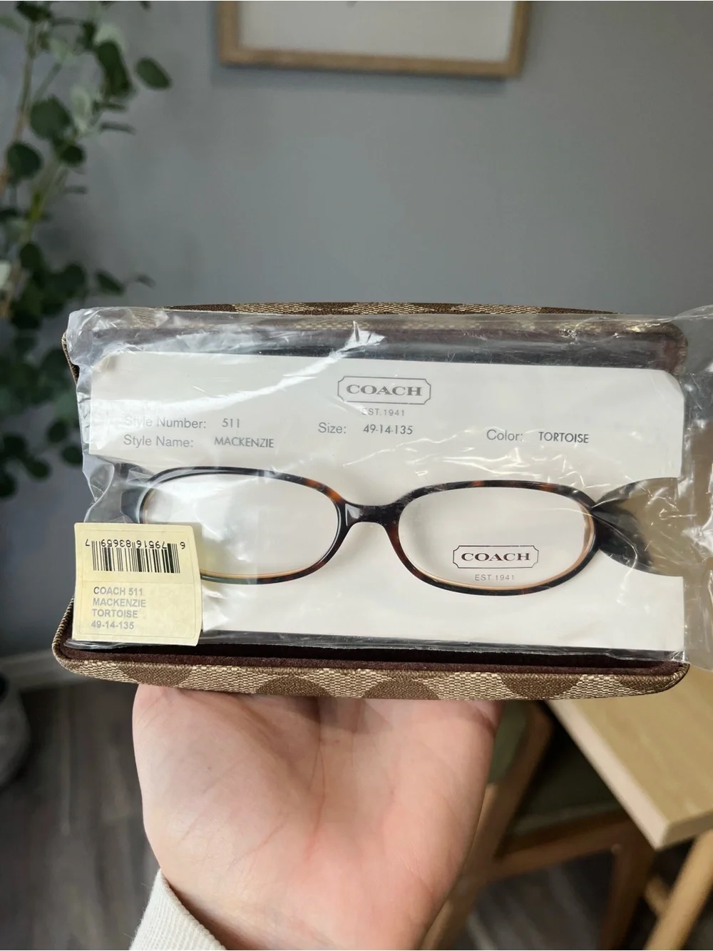 2003 Coach Mackenzie Tortoise Shell Eyeglasses - Picture 5 of 8